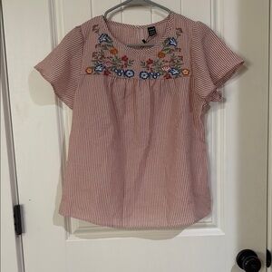 Shein embroidered top
